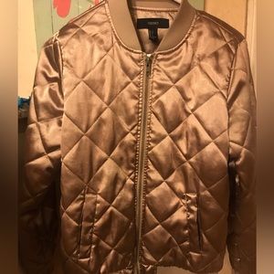 Silk rose gold jacket
